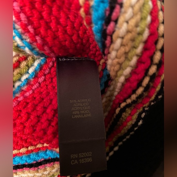 NWT Liz Claiborne Stripe with buttons on front cardigan Sweater - Picture 9 of 9